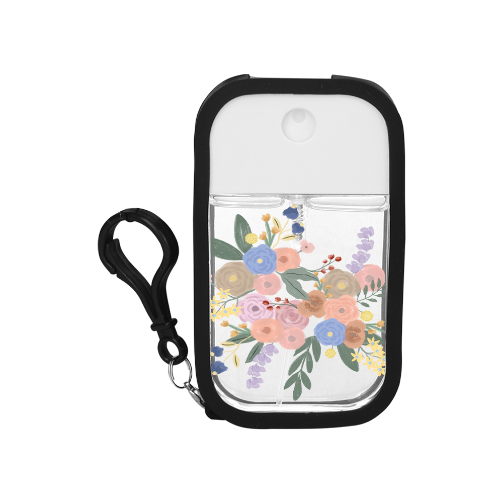 handy hitam floral bouquet